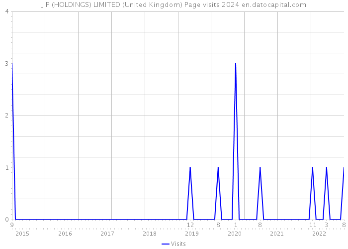 J P (HOLDINGS) LIMITED (United Kingdom) Page visits 2024 