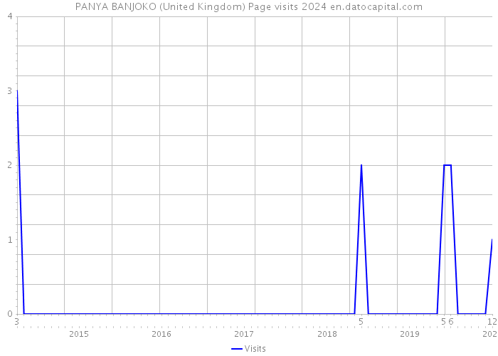 PANYA BANJOKO (United Kingdom) Page visits 2024 