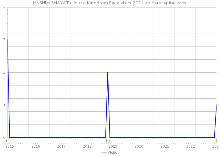 HASHIM BHAYAT (United Kingdom) Page visits 2024 