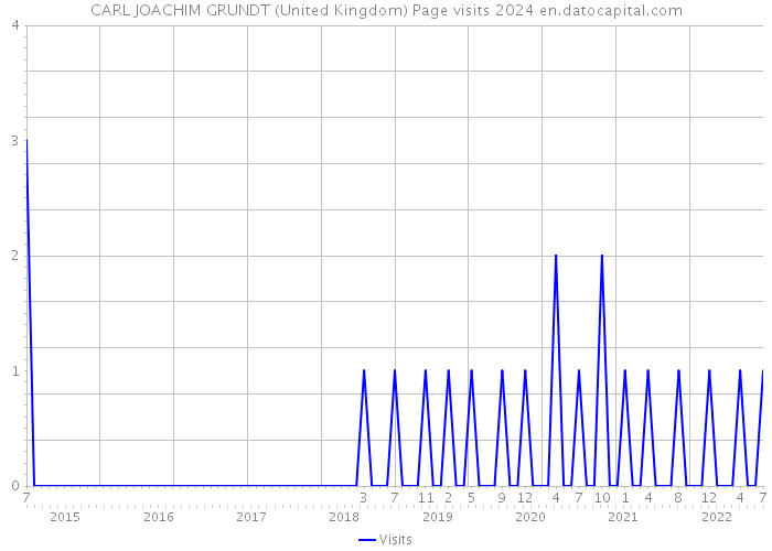 CARL JOACHIM GRUNDT (United Kingdom) Page visits 2024 