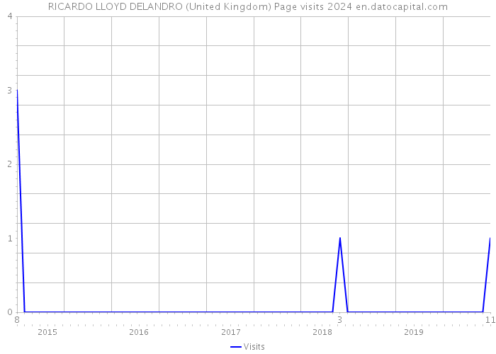 RICARDO LLOYD DELANDRO (United Kingdom) Page visits 2024 