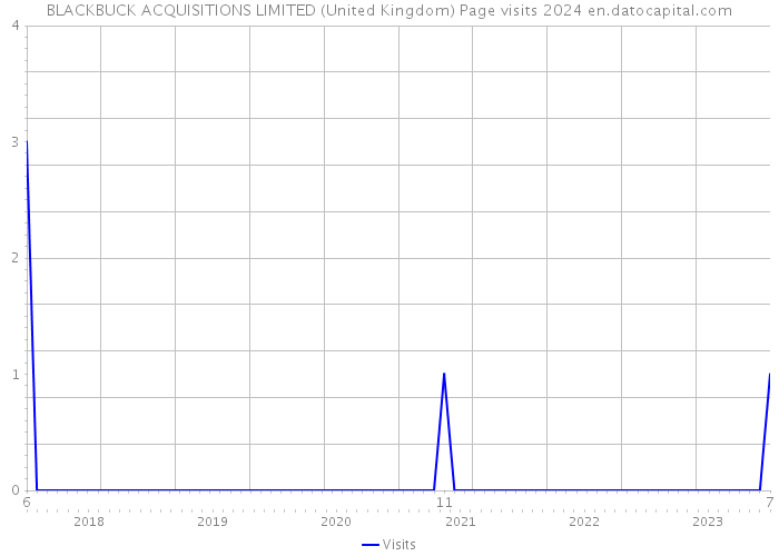 BLACKBUCK ACQUISITIONS LIMITED (United Kingdom) Page visits 2024 
