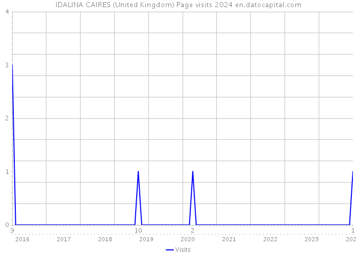 IDALINA CAIRES (United Kingdom) Page visits 2024 