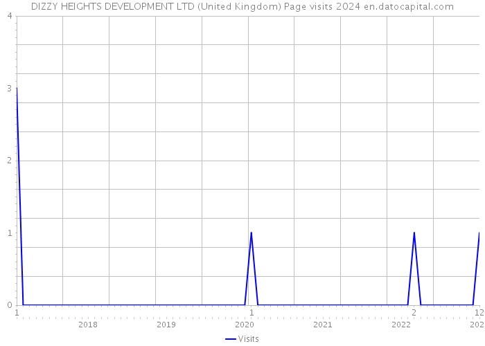 DIZZY HEIGHTS DEVELOPMENT LTD (United Kingdom) Page visits 2024 