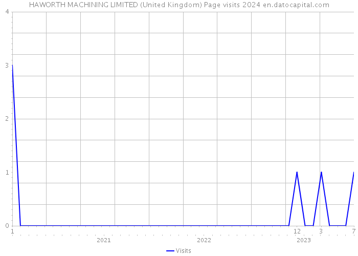 HAWORTH MACHINING LIMITED (United Kingdom) Page visits 2024 