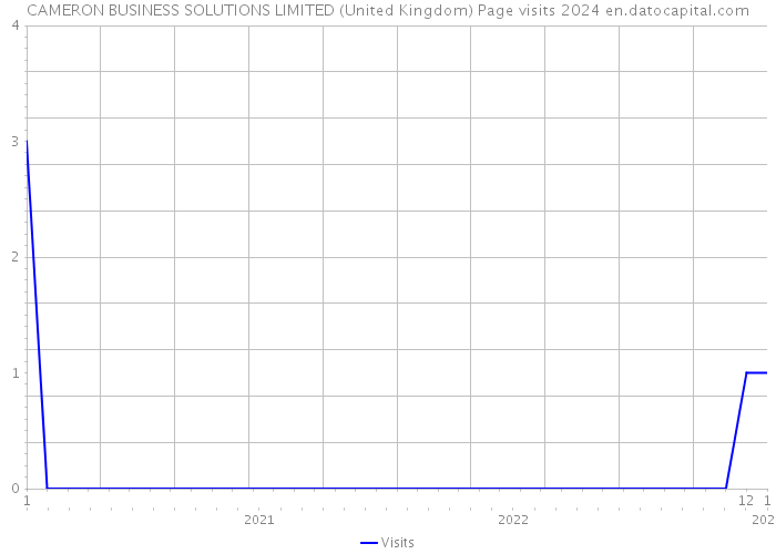 CAMERON BUSINESS SOLUTIONS LIMITED (United Kingdom) Page visits 2024 