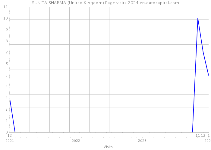 SUNITA SHARMA (United Kingdom) Page visits 2024 