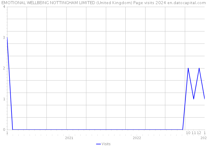 EMOTIONAL WELLBEING NOTTINGHAM LIMITED (United Kingdom) Page visits 2024 