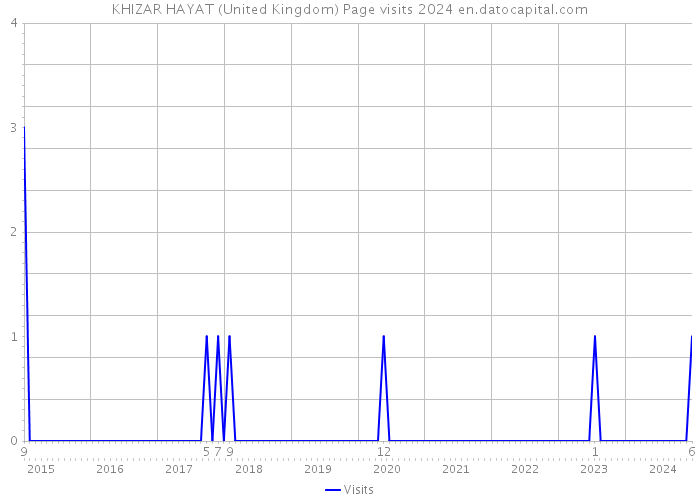 KHIZAR HAYAT (United Kingdom) Page visits 2024 