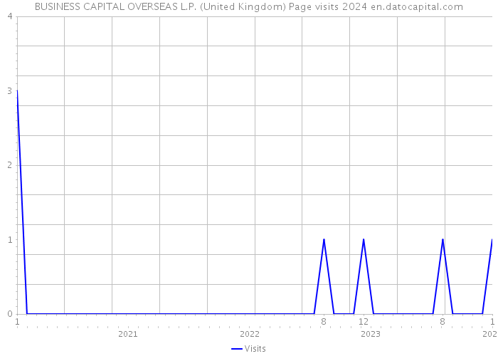 BUSINESS CAPITAL OVERSEAS L.P. (United Kingdom) Page visits 2024 