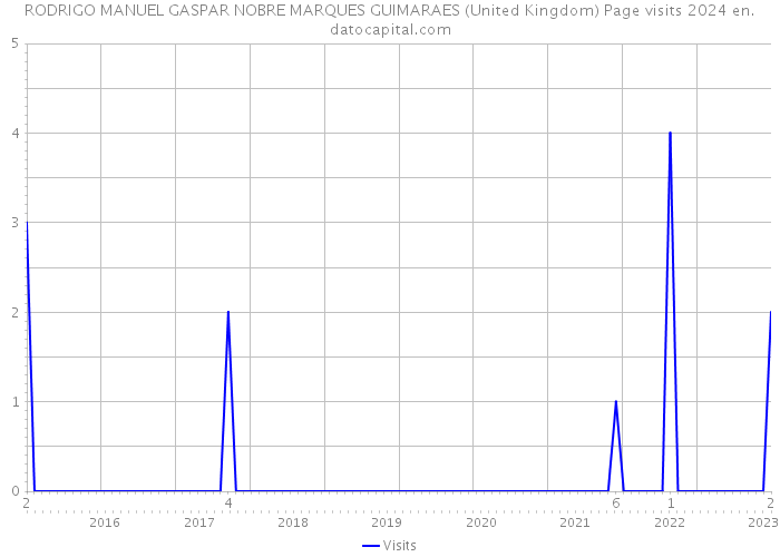 RODRIGO MANUEL GASPAR NOBRE MARQUES GUIMARAES (United Kingdom) Page visits 2024 