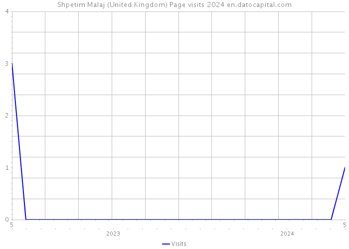 Shpetim Malaj (United Kingdom) Page visits 2024 
