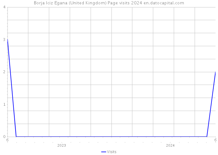 Borja Iciz Egana (United Kingdom) Page visits 2024 