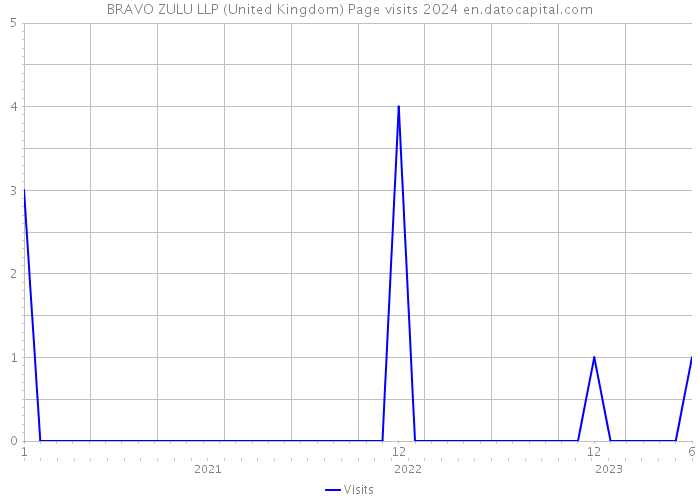 BRAVO ZULU LLP (United Kingdom) Page visits 2024 