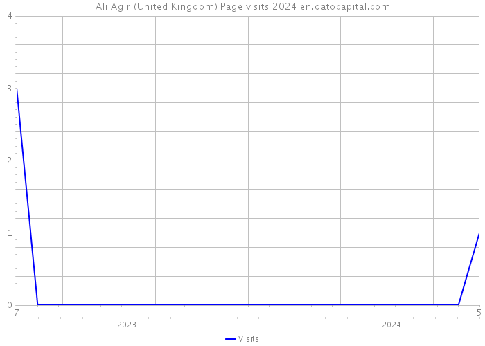 Ali Agir (United Kingdom) Page visits 2024 