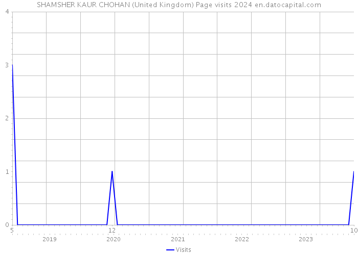 SHAMSHER KAUR CHOHAN (United Kingdom) Page visits 2024 