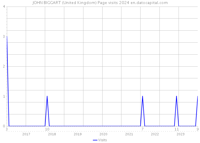 JOHN BIGGART (United Kingdom) Page visits 2024 