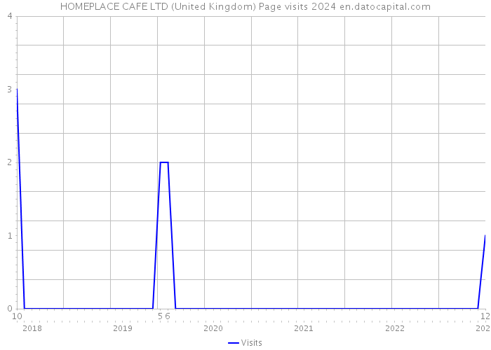 HOMEPLACE CAFE LTD (United Kingdom) Page visits 2024 