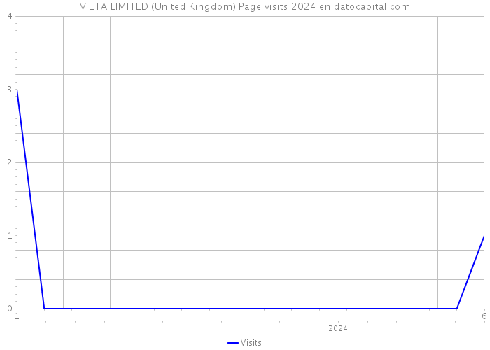 VIETA LIMITED (United Kingdom) Page visits 2024 