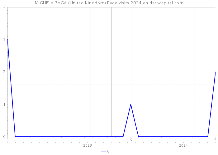 MIGUELA ZAGA (United Kingdom) Page visits 2024 