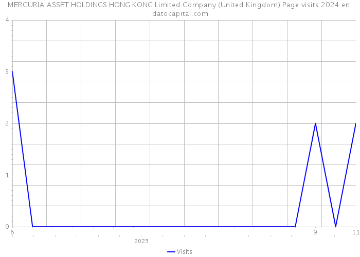 MERCURIA ASSET HOLDINGS HONG KONG Limited Company (United Kingdom) Page visits 2024 