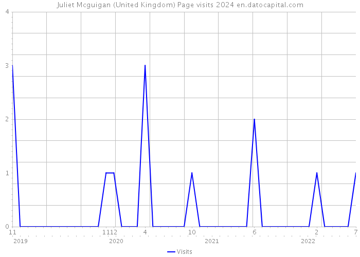 Juliet Mcguigan (United Kingdom) Page visits 2024 