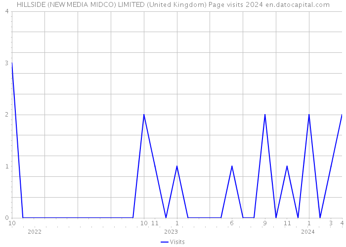 HILLSIDE (NEW MEDIA MIDCO) LIMITED (United Kingdom) Page visits 2024 