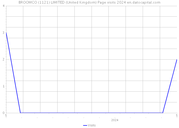 BROOMCO (1121) LIMITED (United Kingdom) Page visits 2024 