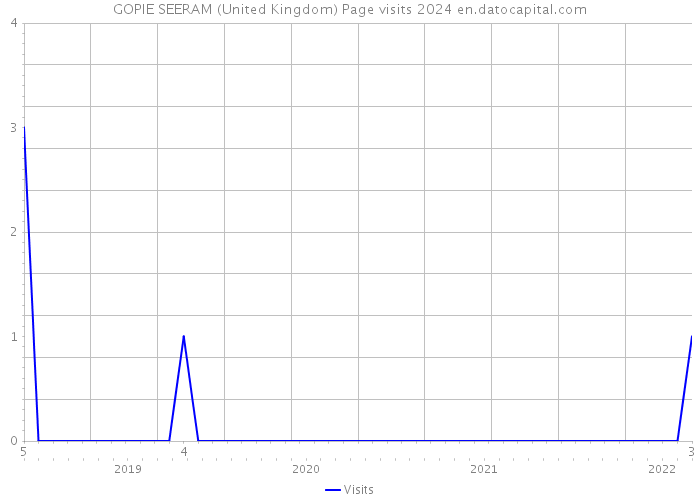 GOPIE SEERAM (United Kingdom) Page visits 2024 