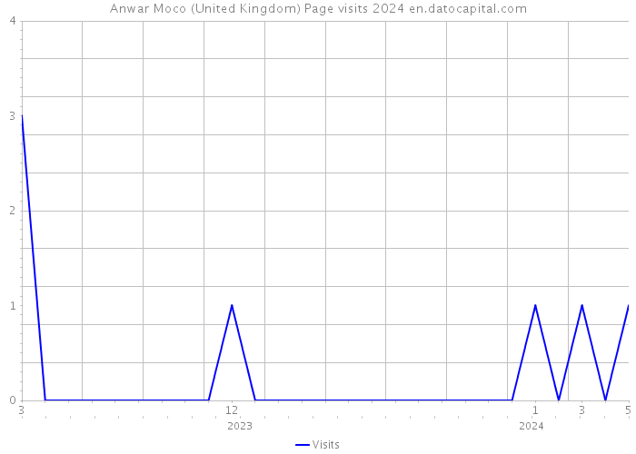 Anwar Moco (United Kingdom) Page visits 2024 