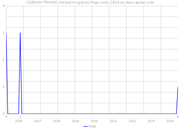 GORDON TRIVINO (United Kingdom) Page visits 2024 