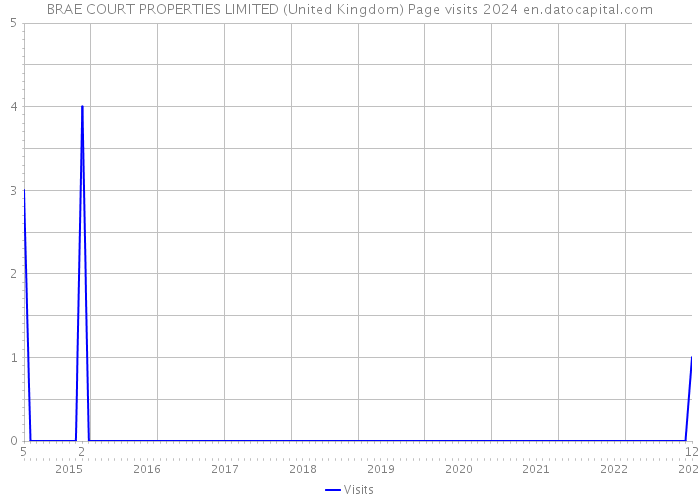 BRAE COURT PROPERTIES LIMITED (United Kingdom) Page visits 2024 