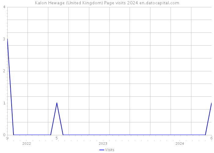 Kalon Hewage (United Kingdom) Page visits 2024 