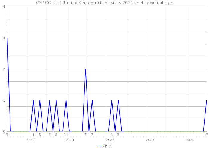 CSP CO. LTD (United Kingdom) Page visits 2024 