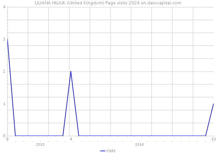 LILIANA HILIUK (United Kingdom) Page visits 2024 