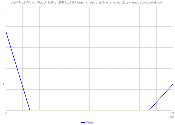 D&V NETWORK SOLUTIONS LIMITED (United Kingdom) Page visits 2024 