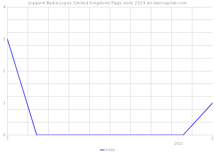 Joaquim Badia Lopez (United Kingdom) Page visits 2024 
