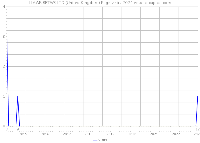 LLAWR BETWS LTD (United Kingdom) Page visits 2024 