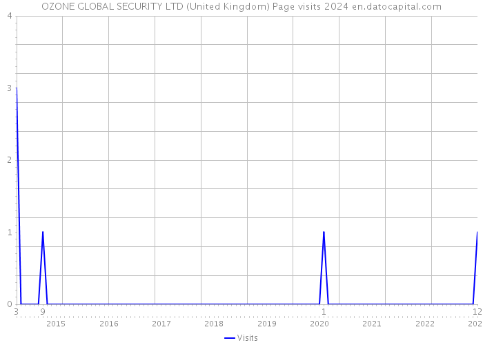 OZONE GLOBAL SECURITY LTD (United Kingdom) Page visits 2024 