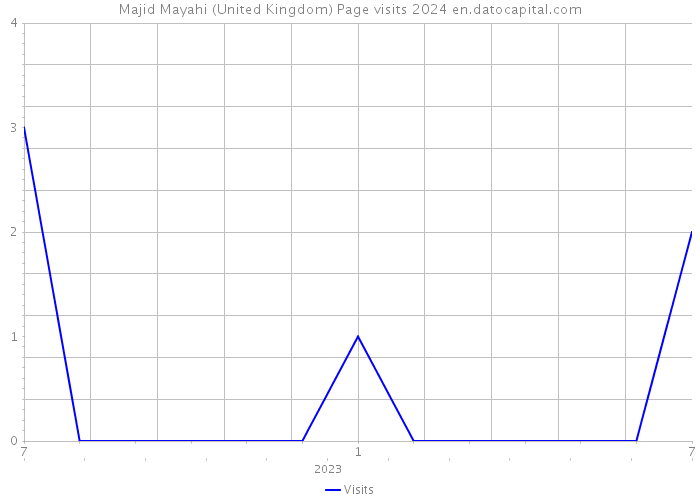 Majid Mayahi (United Kingdom) Page visits 2024 