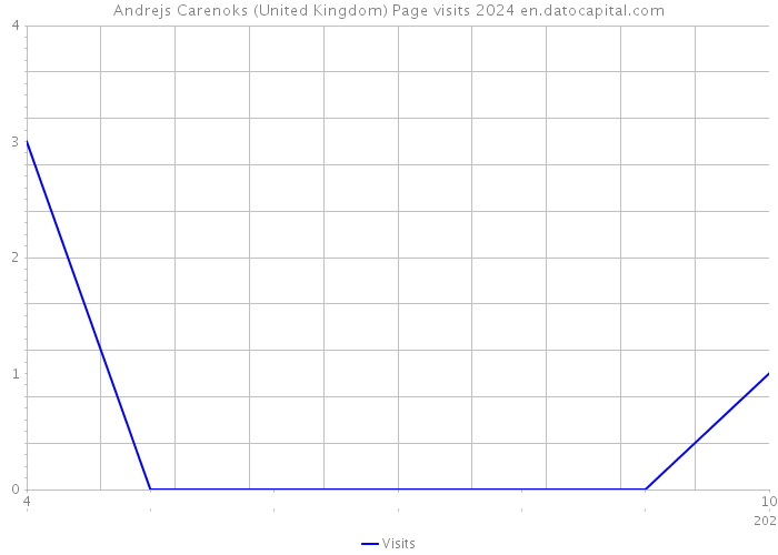 Andrejs Carenoks (United Kingdom) Page visits 2024 