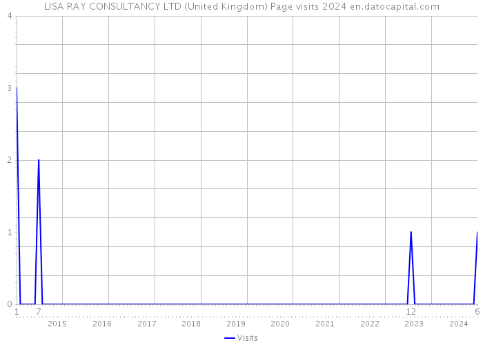 LISA RAY CONSULTANCY LTD (United Kingdom) Page visits 2024 