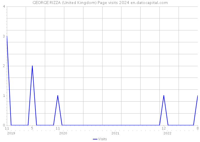 GEORGE RIZZA (United Kingdom) Page visits 2024 