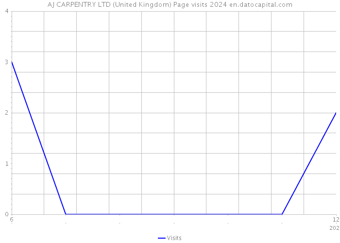 AJ CARPENTRY LTD (United Kingdom) Page visits 2024 