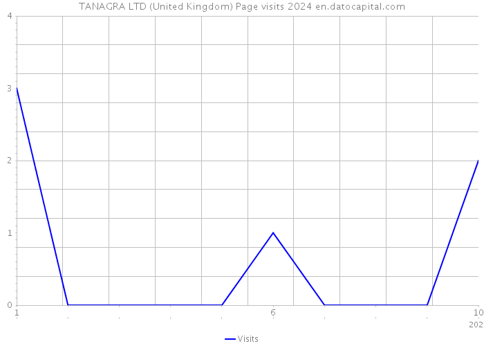 TANAGRA LTD (United Kingdom) Page visits 2024 