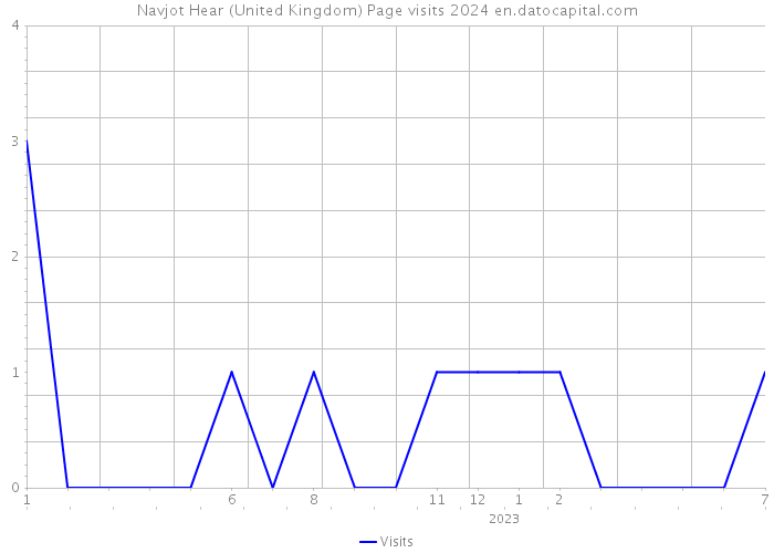 Navjot Hear (United Kingdom) Page visits 2024 