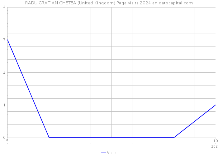 RADU GRATIAN GHETEA (United Kingdom) Page visits 2024 