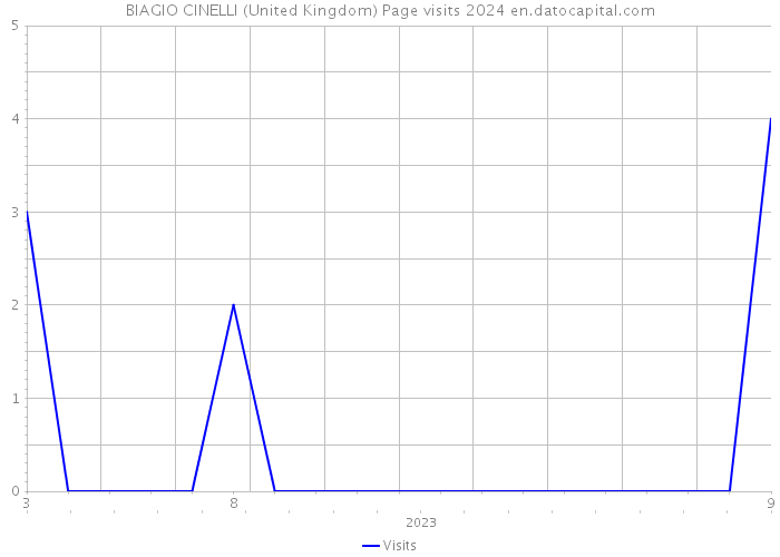 BIAGIO CINELLI (United Kingdom) Page visits 2024 