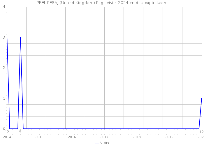 PREL PERAJ (United Kingdom) Page visits 2024 