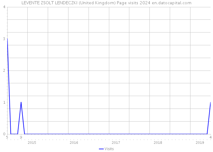 LEVENTE ZSOLT LENDECZKI (United Kingdom) Page visits 2024 